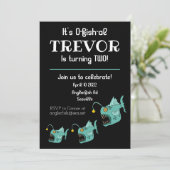 Invitation Ocean Theme Boys Anniversaire Anglerfish O-fish-al (Debout devant)