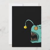 Invitation Ocean Theme Boys Anniversaire Anglerfish O-fish-al (Dos)