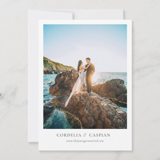 Invitation Océan tropical Enregistrer la date Aquarelle (Dos)