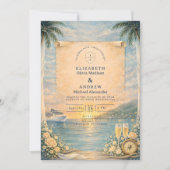 Invitation Ocean View Cruise Wedding (Devant)