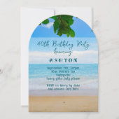 Invitation Ocean View Fête d'anniversaire adulte (Devant)