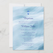 Invitation Ocean Waves Baptême chrétien orthodoxe (Devant)