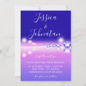 Invitation Ocean Waves Mariage d'été à la mode juive (Devant)