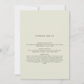 Invitation Oceanfront Romance Aquarelle Boho Mariage Invitat (Dos)