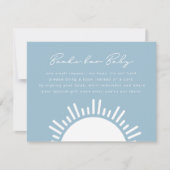 Invitation OCEANSIDE Tropical Beach Livres Pour Baby Card (Devant)