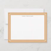Invitation Ochre Frame Note Card (Devant)