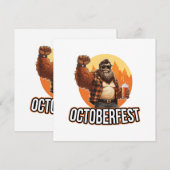 Invitation Octoberfest Bigfoot (Devant / Derrière)
