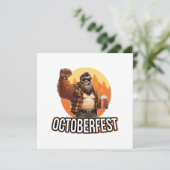 Invitation Octoberfest Bigfoot (Debout devant)