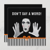 Invitation Octobre Anniversaire Surprise Party (Devant / Derrière)