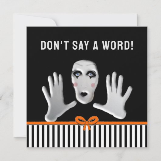 Invitation Octobre Anniversaire Surprise Party (Devant)