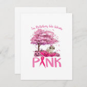 Invitation Octobre de la sensibilisation au cancer du sein No (Devant / Derrière)