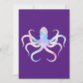 Invitation Octopus aquarelle (Devant)
