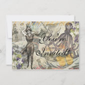 Invitation Octopus Beach Antique Côte Steampunk (Devant)