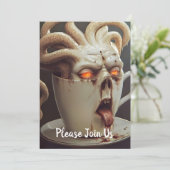 Invitation Octopus de café surréaliste (Debout devant)