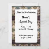 Invitation Octopus de café surréaliste (Dos)