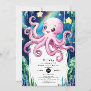 Invitation Octopus magique pour enfants