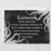 Invitation Octopus vintage foncé (Devant)