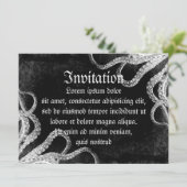 Invitation Octopus vintage foncé (Debout devant)