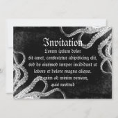 Invitation Octopus vintage foncé (Devant)