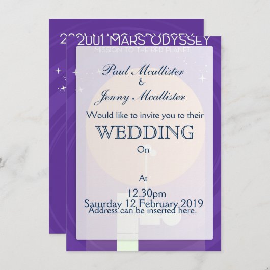 Invitation Odyssée de mars 2001 (Devant / Derrière)