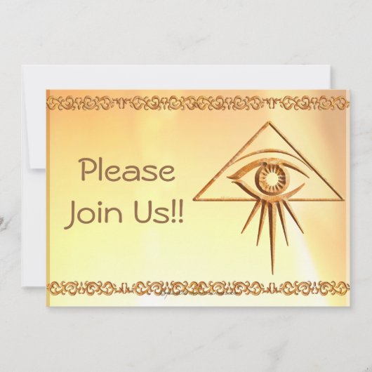 Invitation OEil de la Providence (Devant)