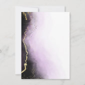 Invitation OEil Miste Ombre Améthyste Purple Fête des mariées (Dos)