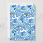 Invitation Oeillets rustiques & Oubliez-moi la Fête des marié (Dos)