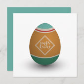 Invitation oeuf de pâques (Devant / Derrière)