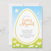Invitation Oeuf de Pâques Brunch de Pâques (Devant)