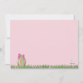 Invitation Oeuf de pâques mars, fête d'anniversaire de (Dos)