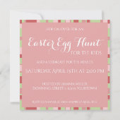 Invitation Œuf de Pâques rose pastel Moderne Joyeuses Pâques (Dos)