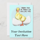 Invitation Oeuf d'éclosion2 (Devant)