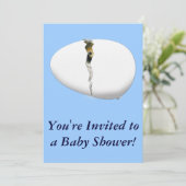 Invitation Oeuf d'incubation (Debout devant)