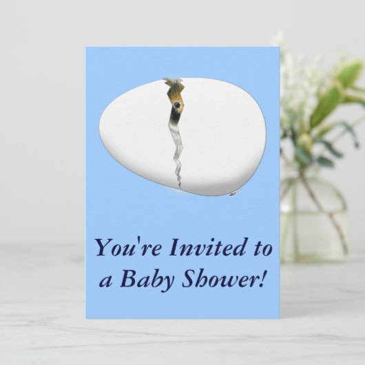 Invitation Oeuf d'incubation (Debout devant)