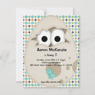 Invitation Oeuf Dinosaure