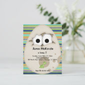 Invitation Oeuf Dinosaure (Debout devant)