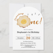 Invitation Oeuf frit mignon 1er anniversaire (Devant)