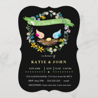Invitation Oeuf jaune| Baby shower neutre