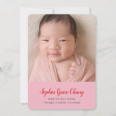 Invitation OEuf rouge et gingembre fête photo 100 jours invit (Dos)