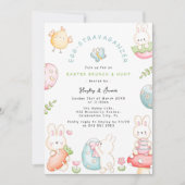 Invitation Oeuf-Stravaganza | Brunch et chasse de Pâques (Devant)