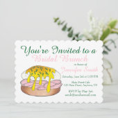 Invitation Oeufs Benedict Wedding shower nuptial Brunch (Debout devant)