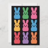 Invitation Oeufs de lapin de Pâques Plaid Leopard (Devant)