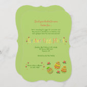 Invitation OEufs de Pâques (Devant / Derrière)