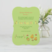 Invitation OEufs de Pâques (Debout devant)