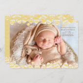 Invitation OEufs de Pâques - Annonce de naissance d'un cadre  (Devant / Derrière)