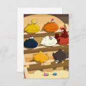 Invitation Oeufs de pâques de cage de poulet (Devant / Derrière)