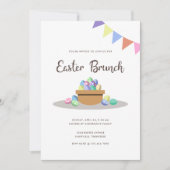 Invitation Oeufs de Pâques de Fiesta modernes (Devant)