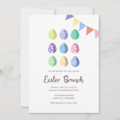Invitation Oeufs de Pâques de Fiesta modernes (Devant)