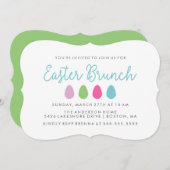 Invitation Oeufs de Pâques modernes (Devant / Derrière)