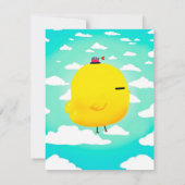 Invitation Œufs de Poussin Drôles Pour Amateur de Ferme | Cad (Dos)